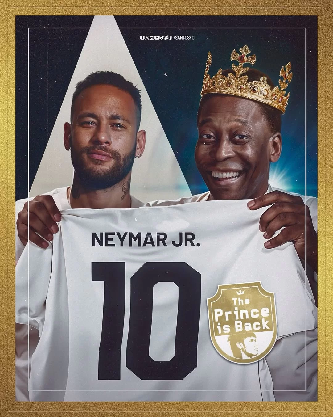 Neymar and Pelé