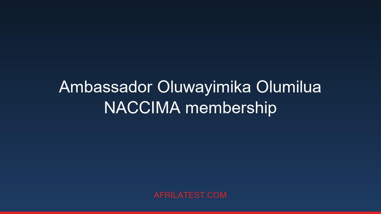 Ikere Chamber's NACCIMA admission