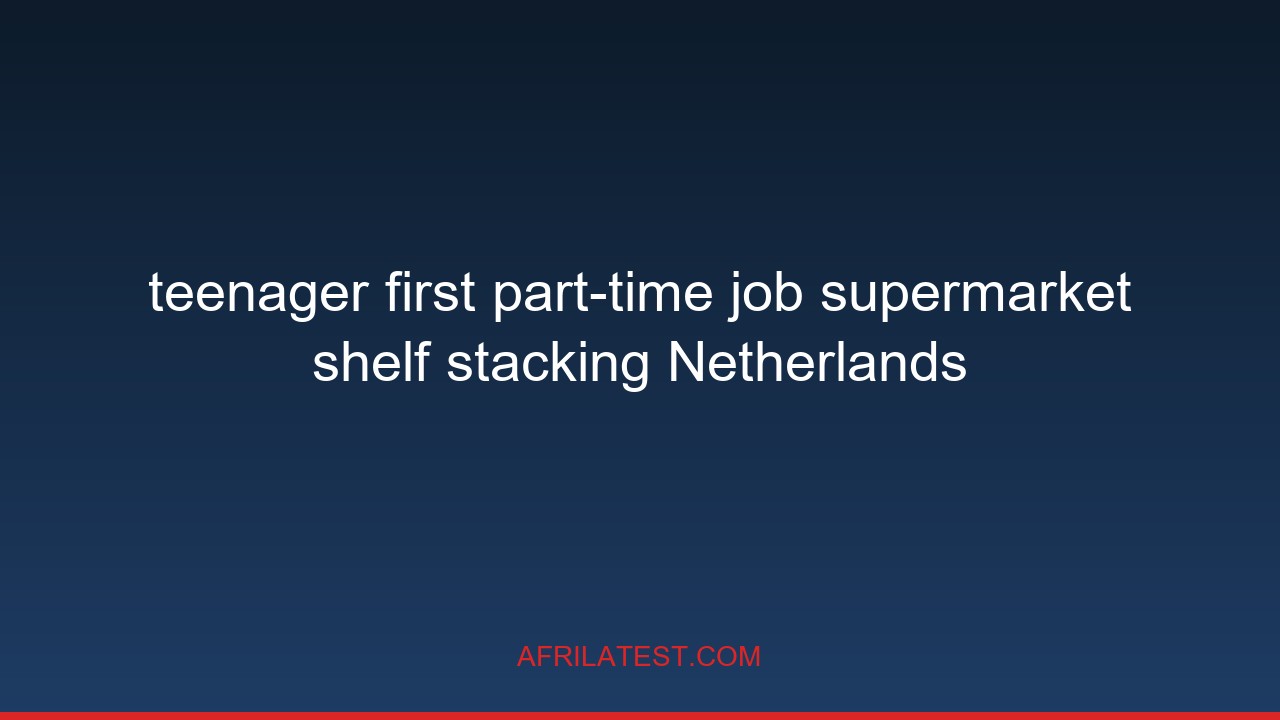 first part-time job