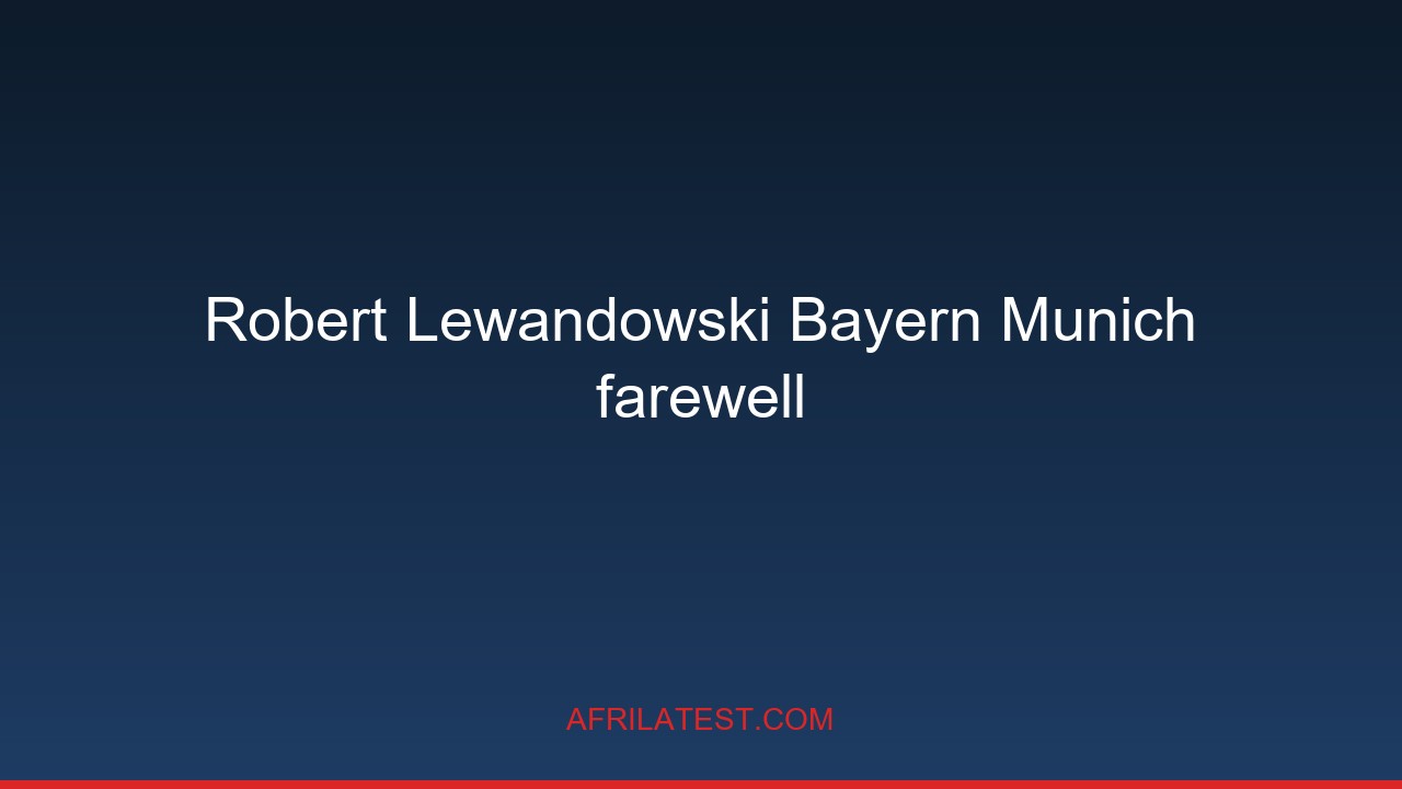 Lewandowski's accusation