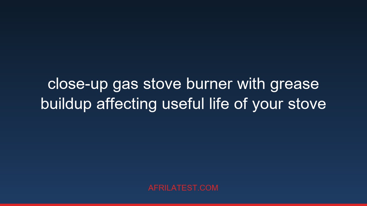 useful life of your stove